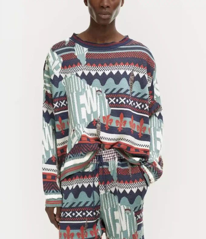 Broken Fair Isle-trui Broken Fair Isle-trui