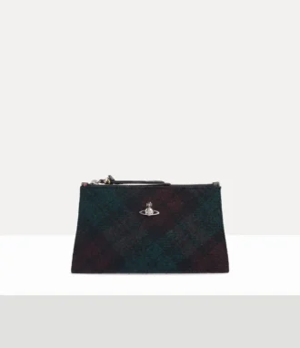 Kleine platte clutch met ritssluiting