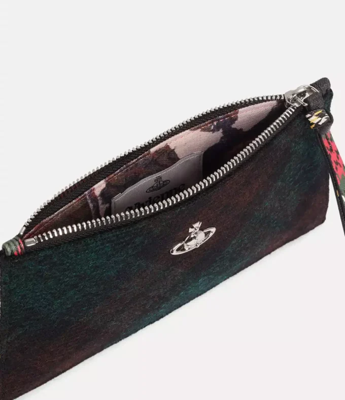 Kleine platte clutch met ritssluiting Kleine platte clutch met ritssluiting