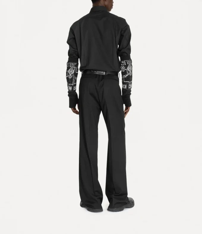 Krall-overhemd met twee knopen