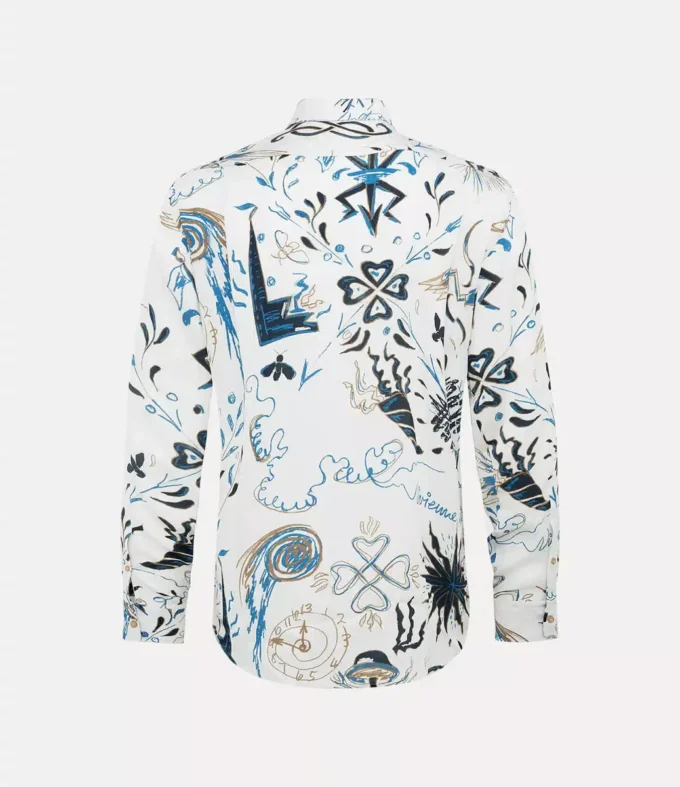 Krall-overhemd met twee knopen