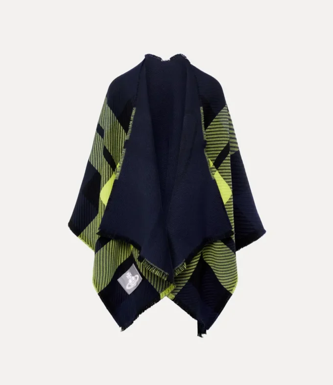 Tartan poncho